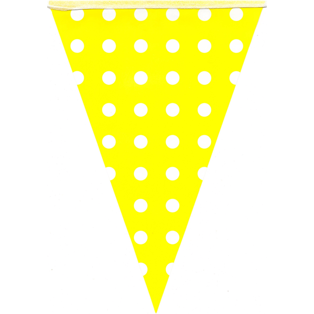 Bunting Flags Dot Yellow