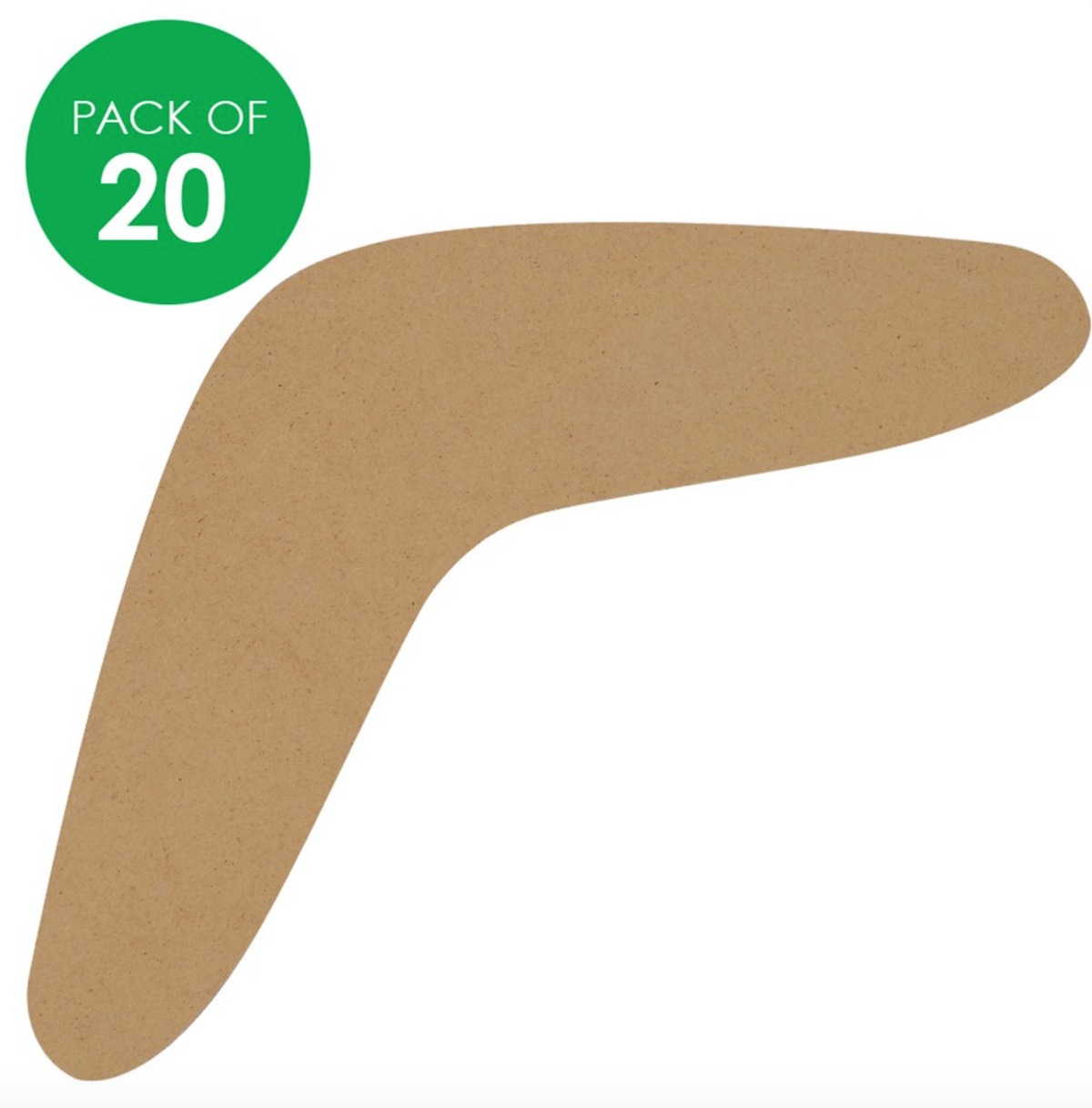 Wooden Boomerangs Large Pack of 20