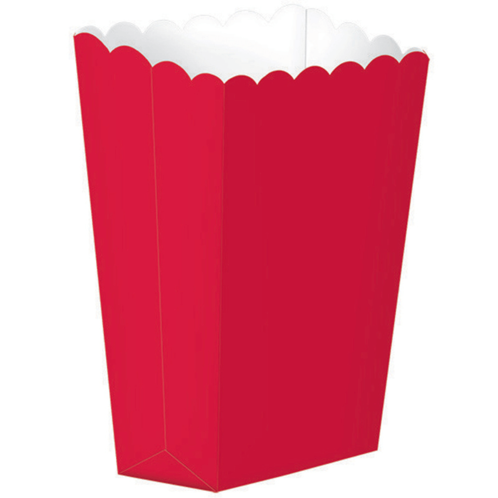 Popcorn Favour Boxes Small Apple Red