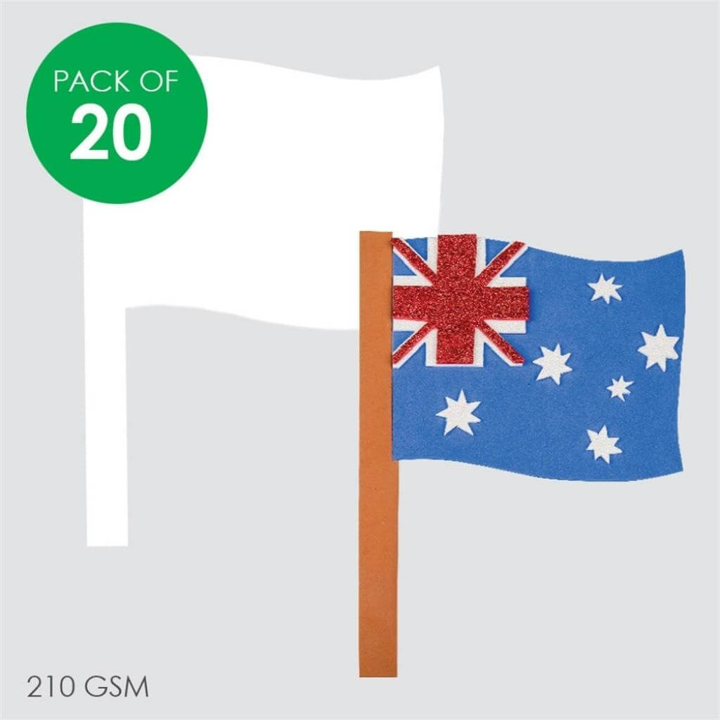 Cardboard Flags Pack of 20