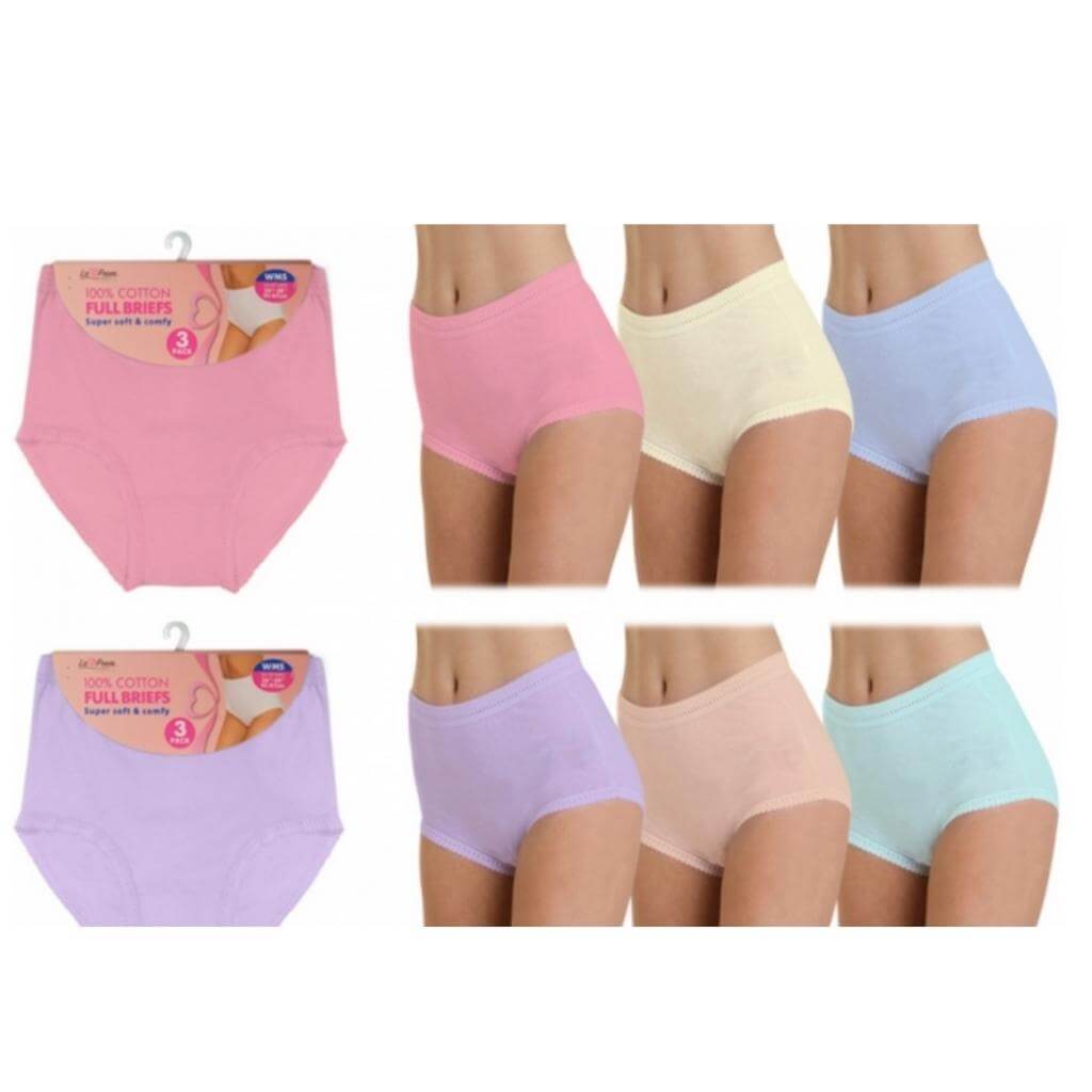 Pack of 3 Pastel Coloured Knickers