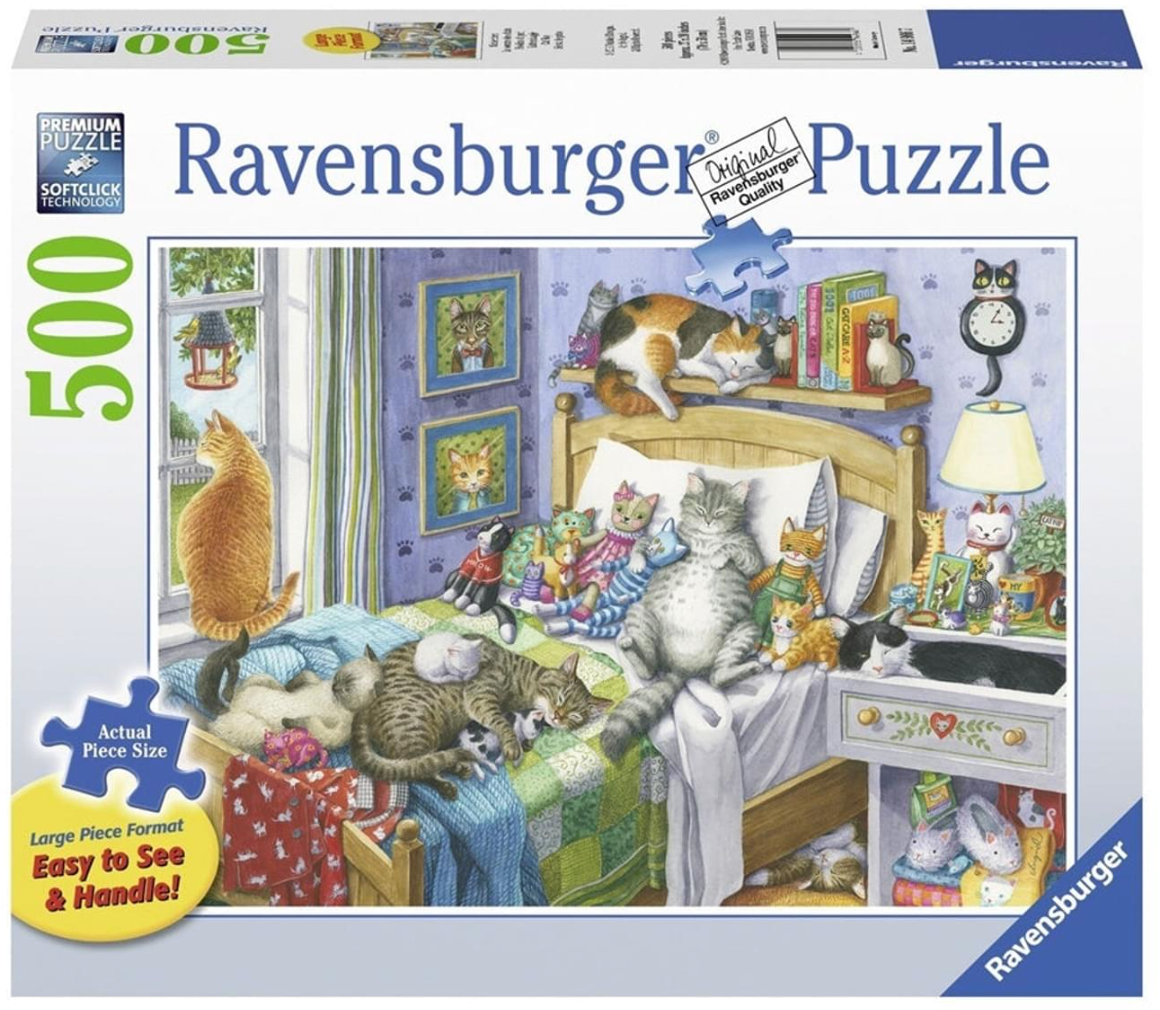 Cat Nap - 500 Large Piece Jigsaw Puzzle