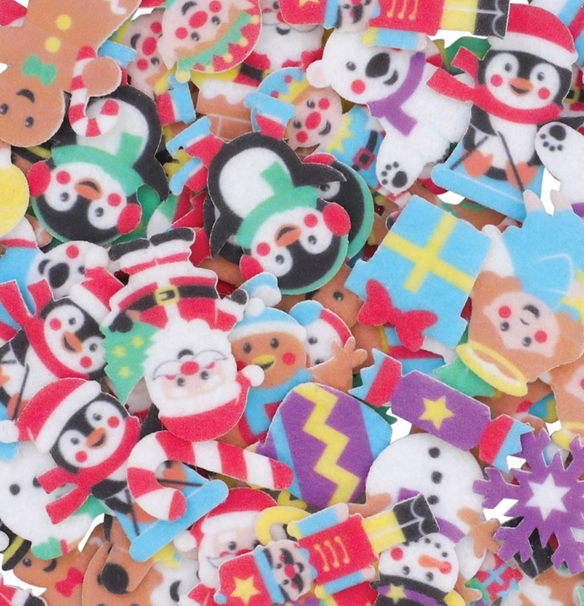 Felt Christmas Stickers - Assorted - Pack of 120