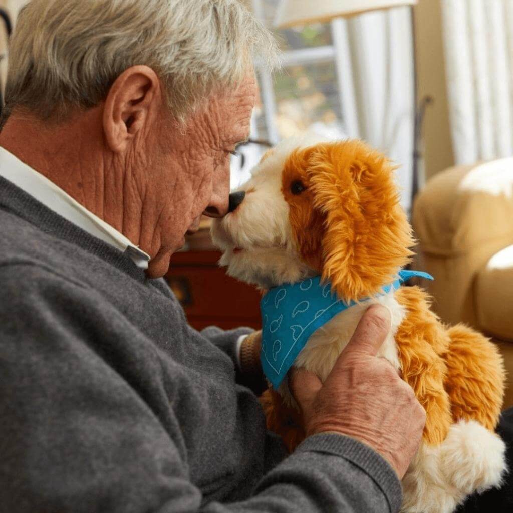 Freckled Companion Puppy for People Living with Dementia