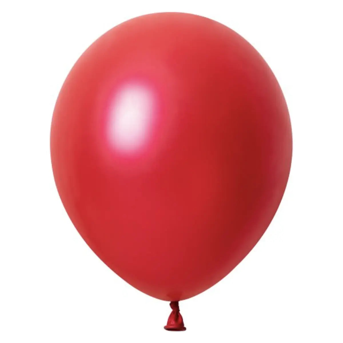 30cm Red Metallic Latex Balloons 25 Pack