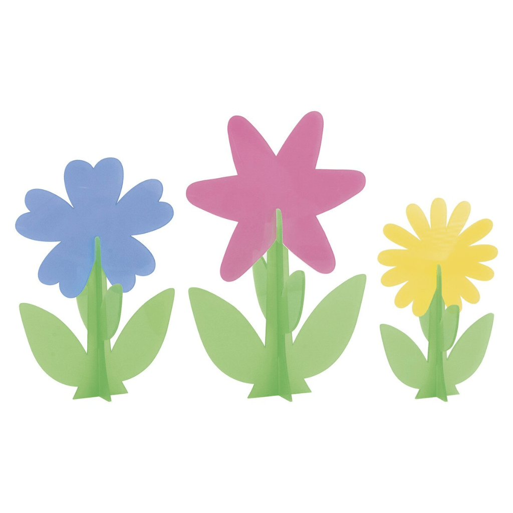 3D Plastic Flower Honeycomb Centrepieces