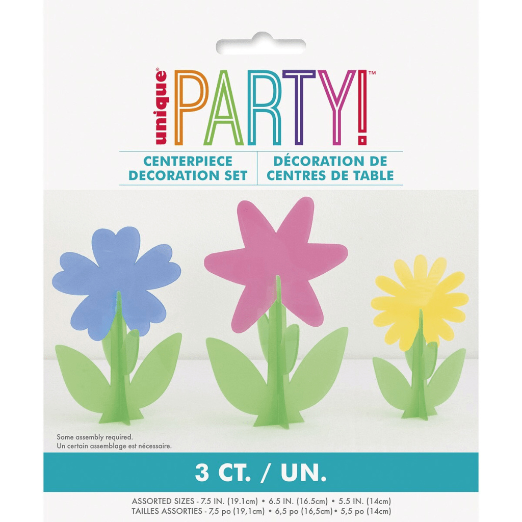 3D Plastic Flower Honeycomb Centrepieces