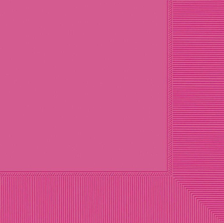Lunch Napkins 20 Pack 2 PLY Bright Pink