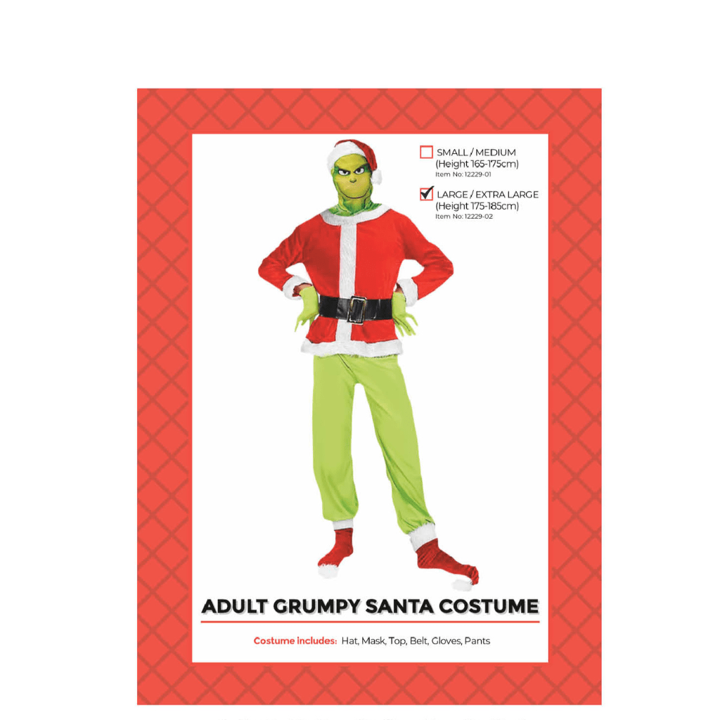 Adult Grumpy Santa Costume