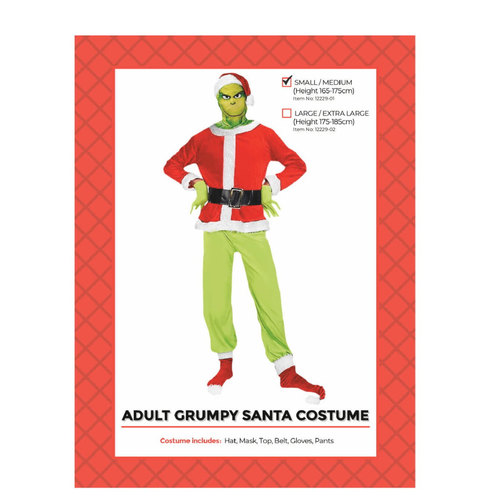 Adult Grumpy Santa Costume