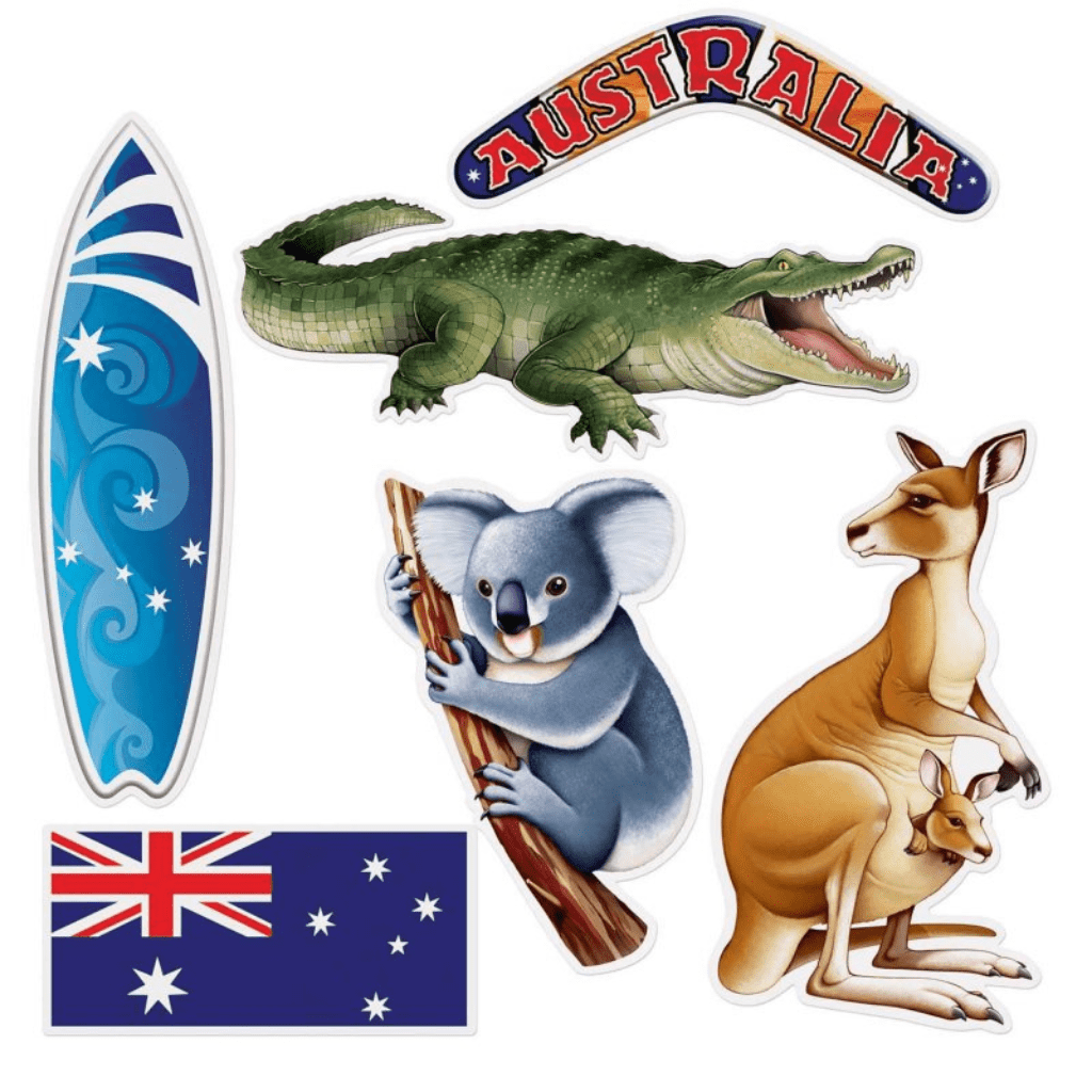 Large Australian Cutouts