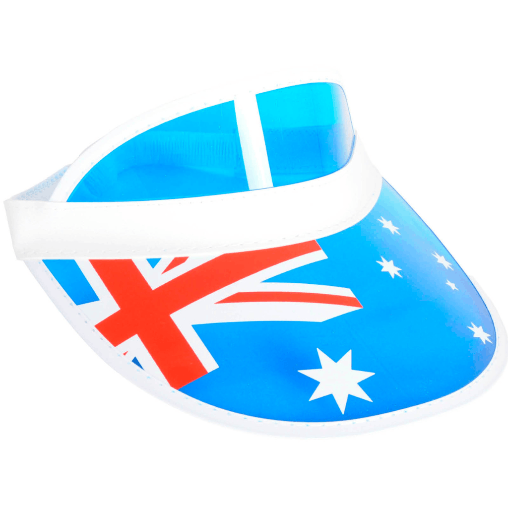 Australian Flag Plastic Visor