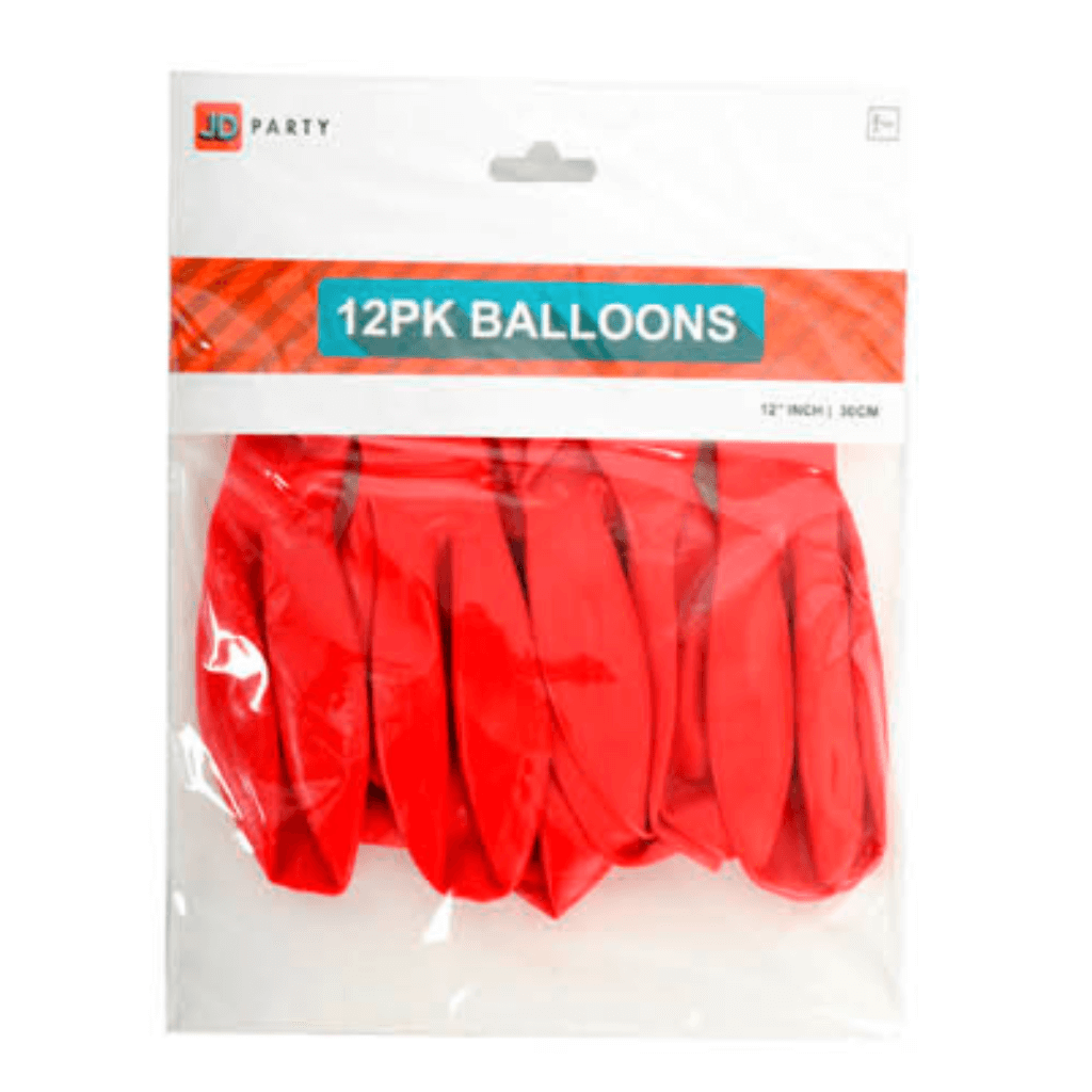 Balloons Red Pack Of 12