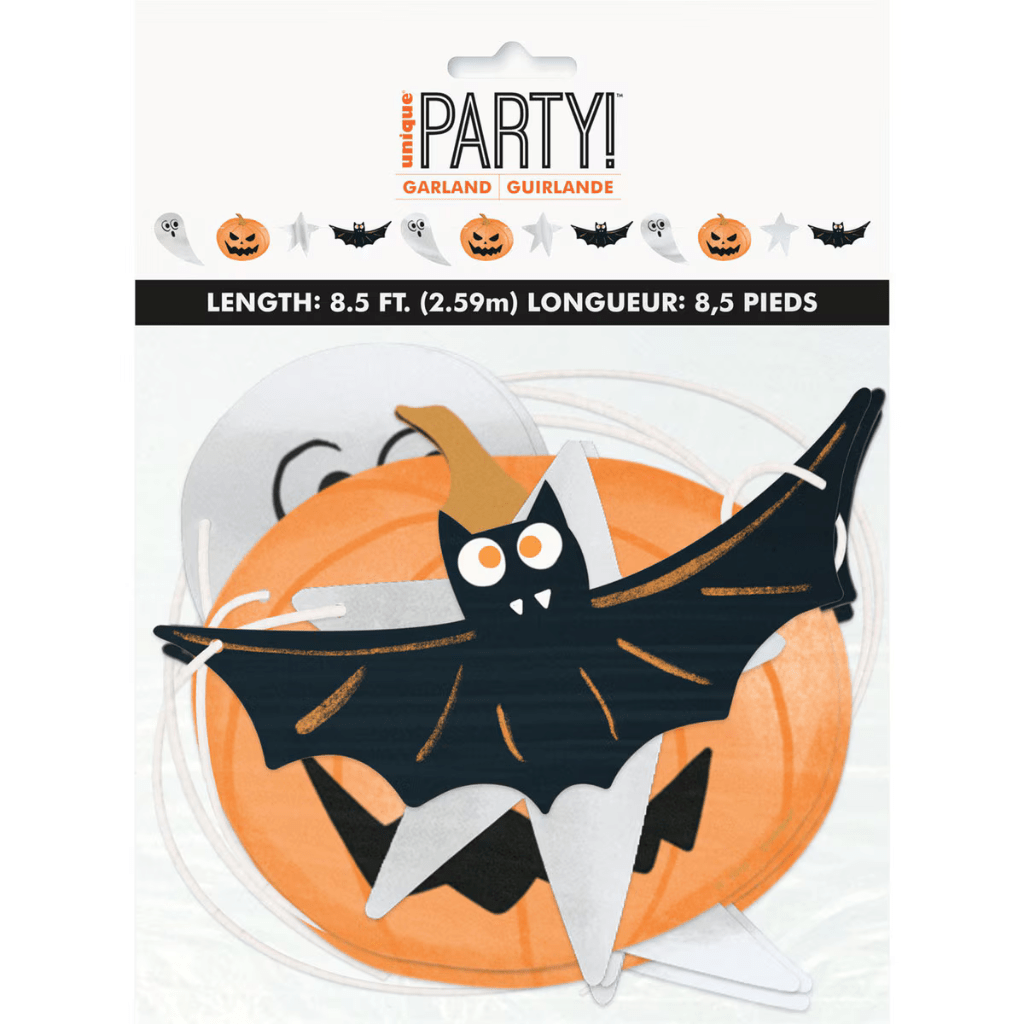 Bats & Boos Halloween Foil-Stamped Garland