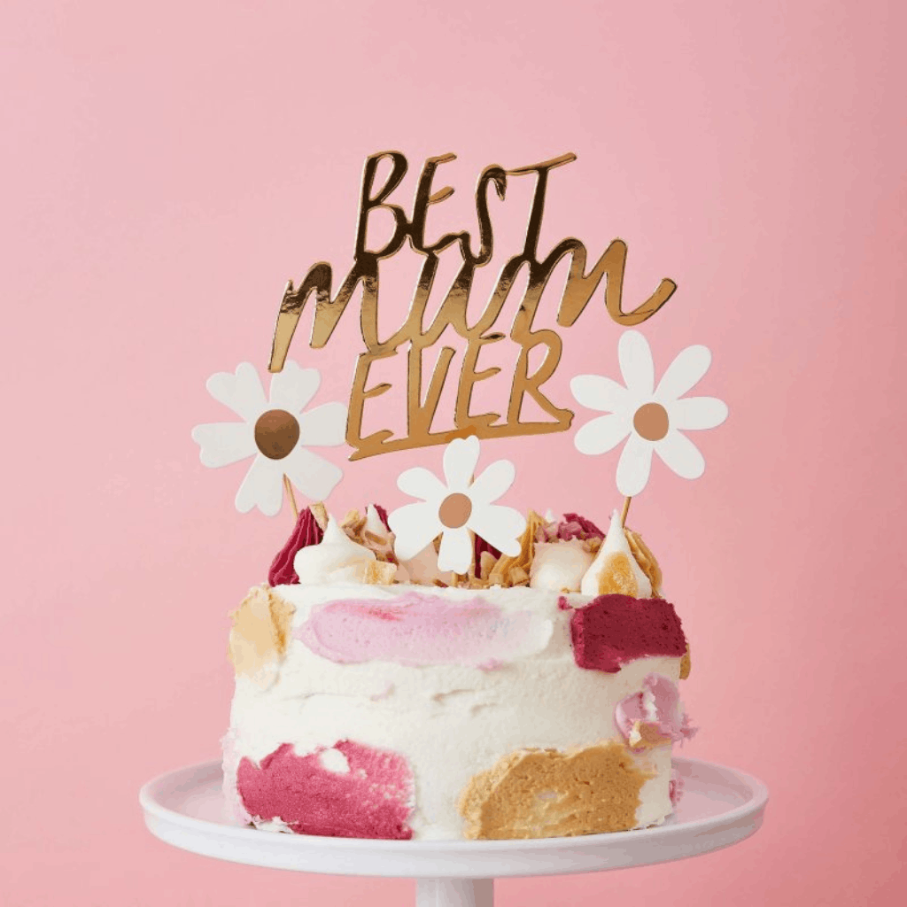 Best Mum Ever Daisy Cake Topper