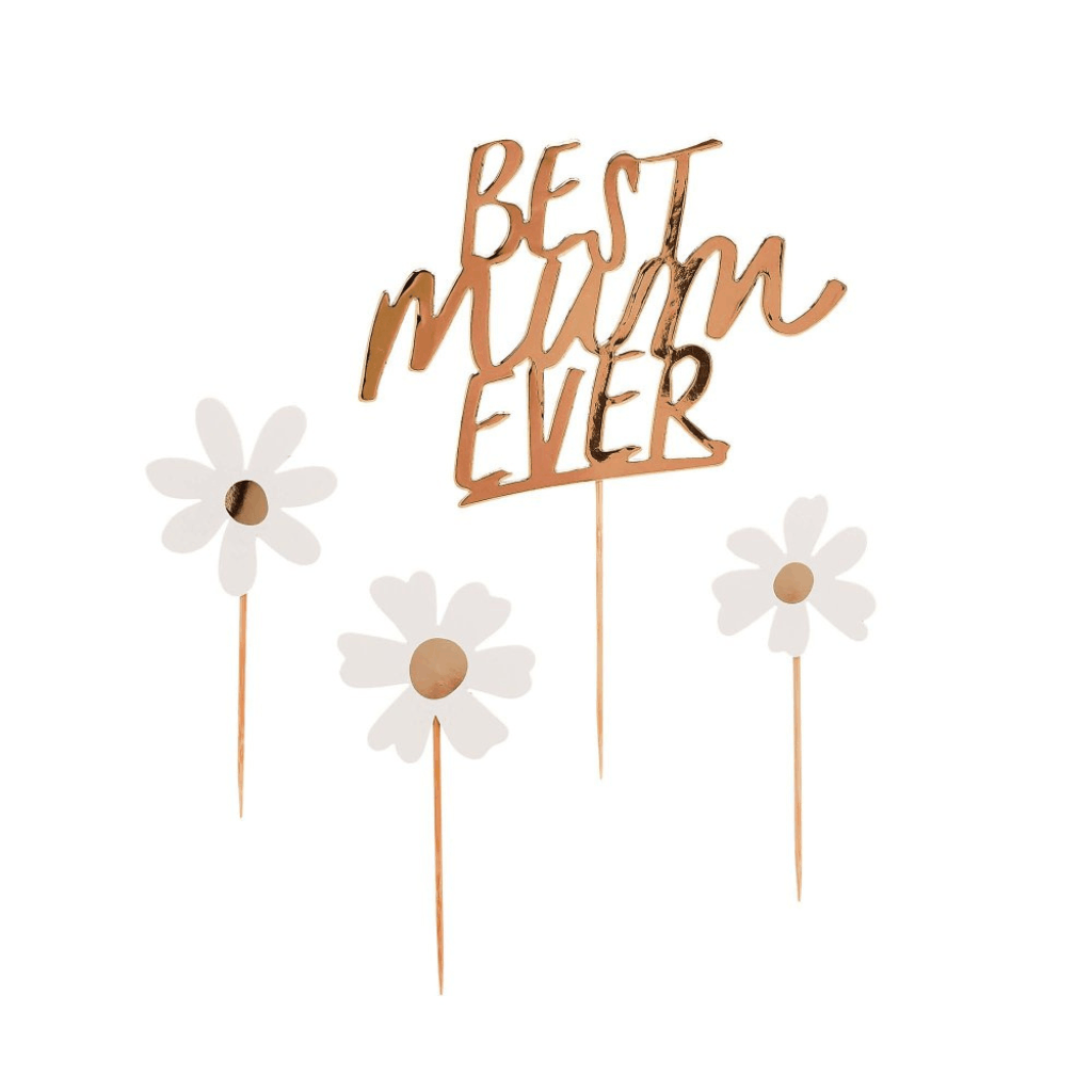 Best Mum Ever Daisy Cake Topper