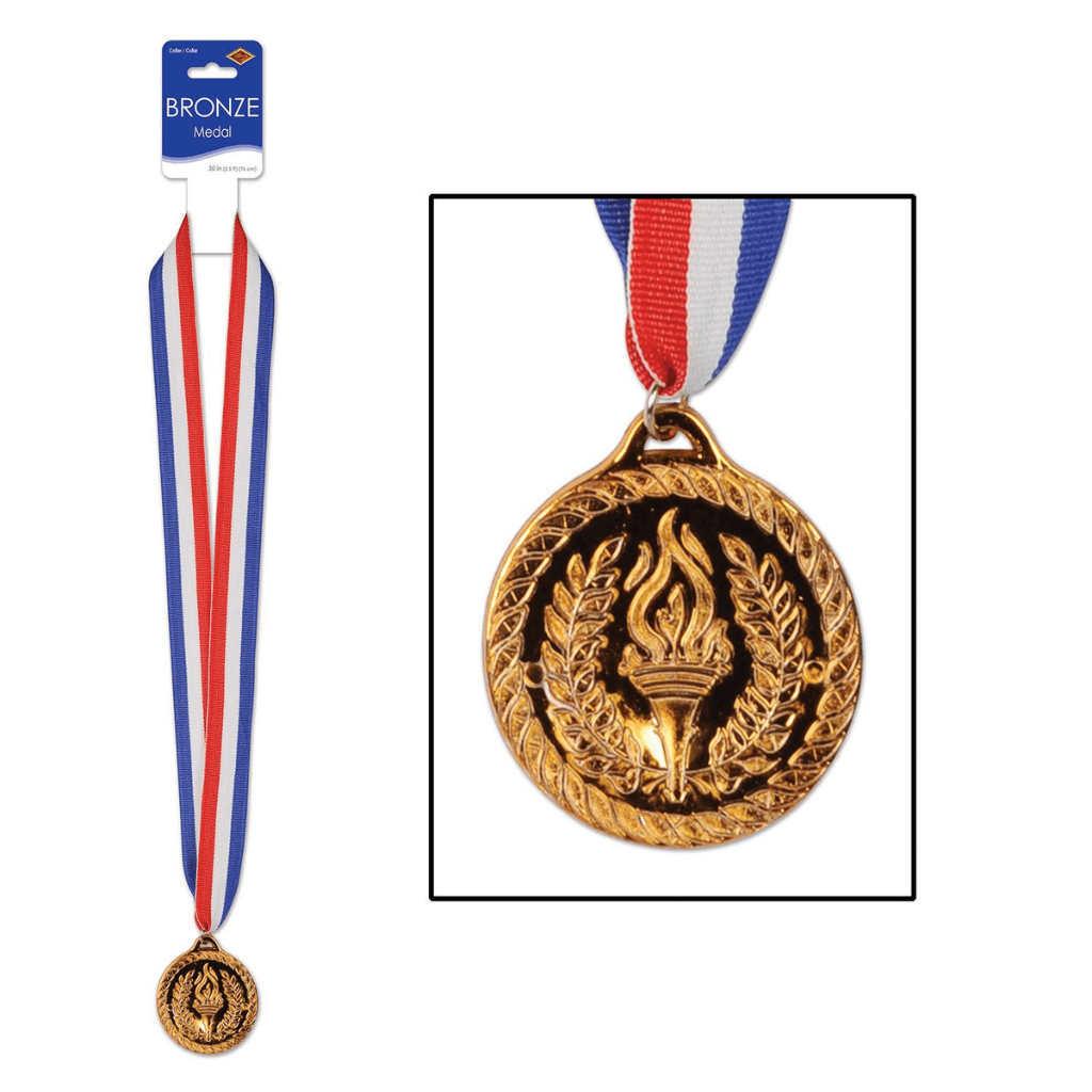 Bronze Sports Medal &amp; Ribbon