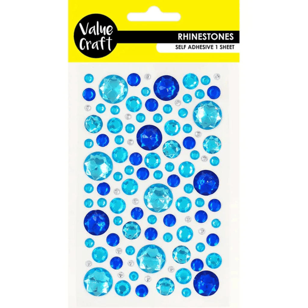 Bubble Blue Rhinestones