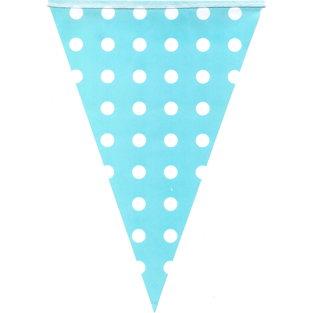 Bunting Flags Dot Blue