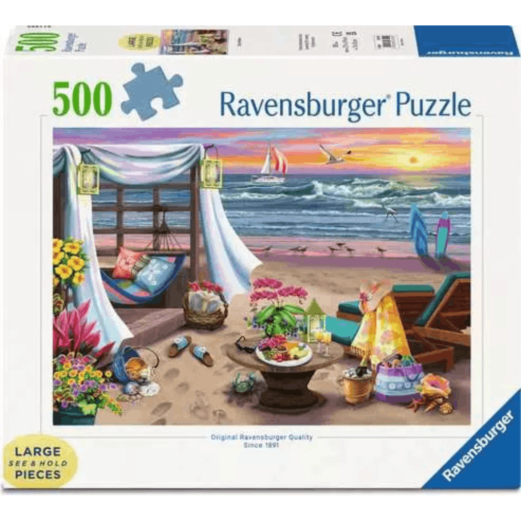 Cabana Retreat - 500 Piece Large Jigsaw Puzzle