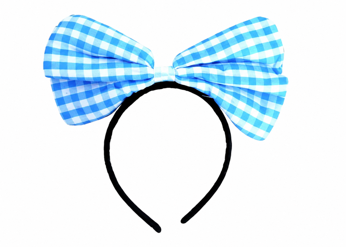 Bavarian Checkered Bow Headband