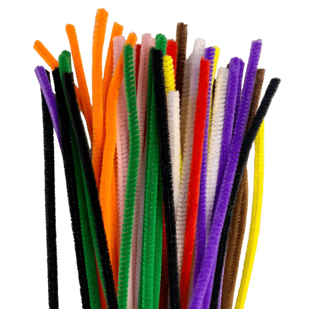 Chenille Sticks - Multicolour Pack of 50