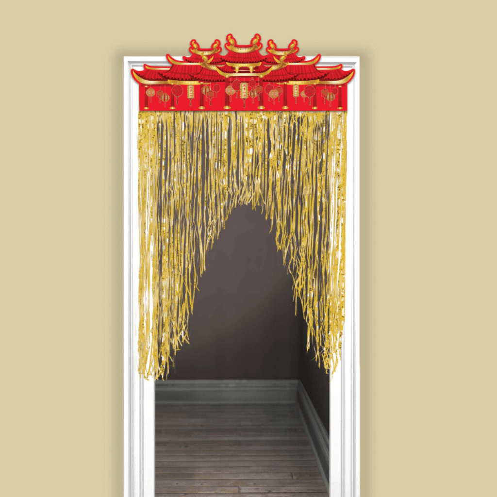 Chinese New Year Door Curtain Hot-Stamped