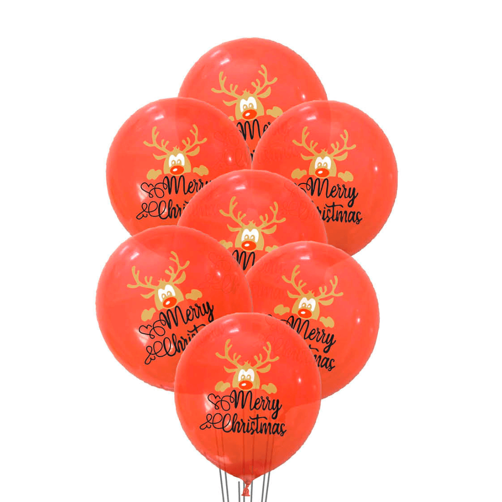 Christmas Balloons Red