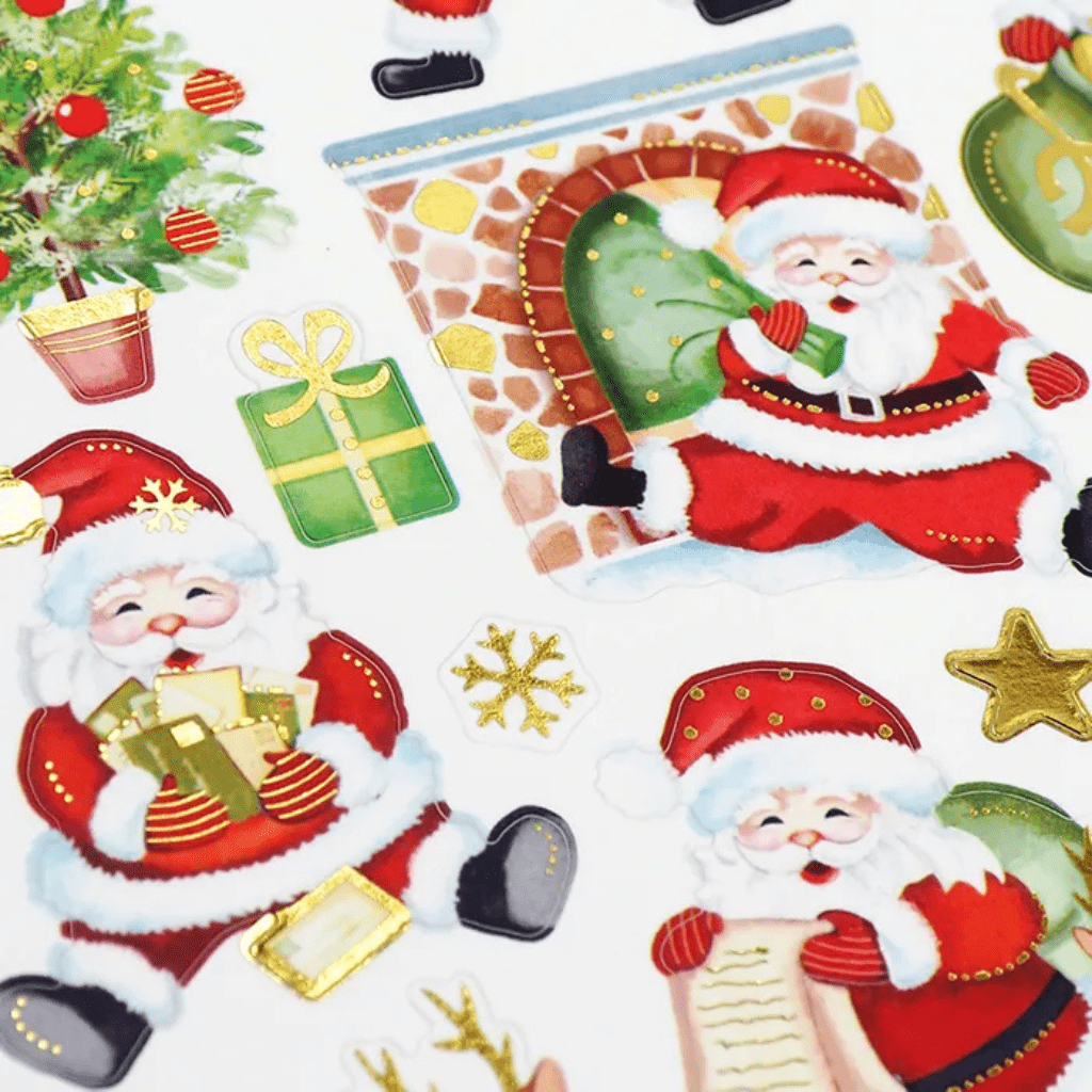 Christmas Colour Stickers - Santa Claus Mix