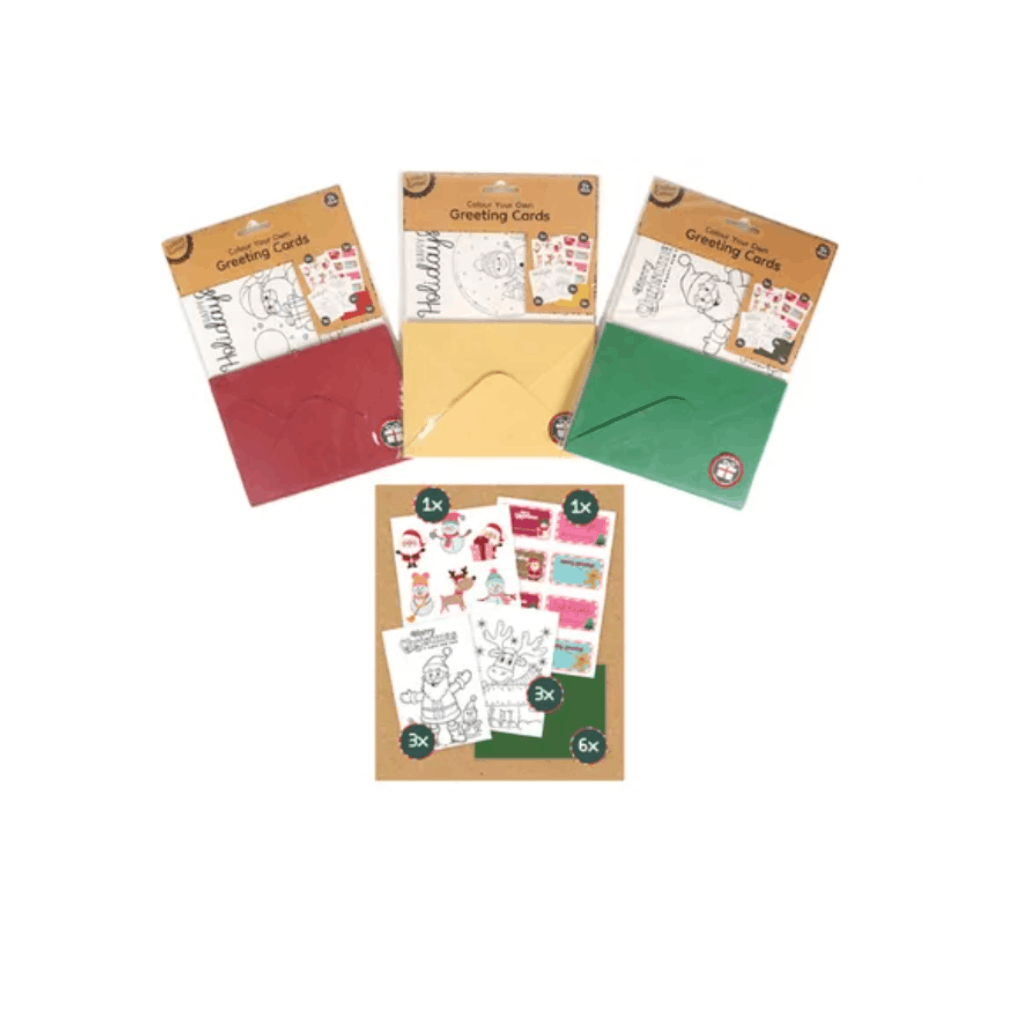 Christmas Colours Greeting Cards
