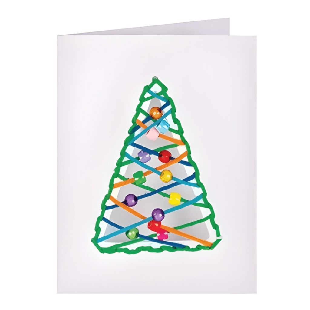 Christmas Cut-Out Threading Card