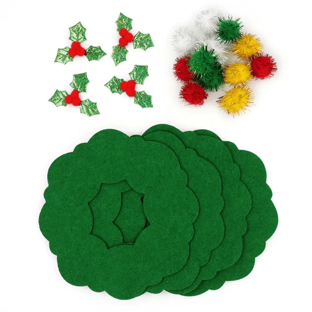 Christmas Felt Wreath Craft Kit