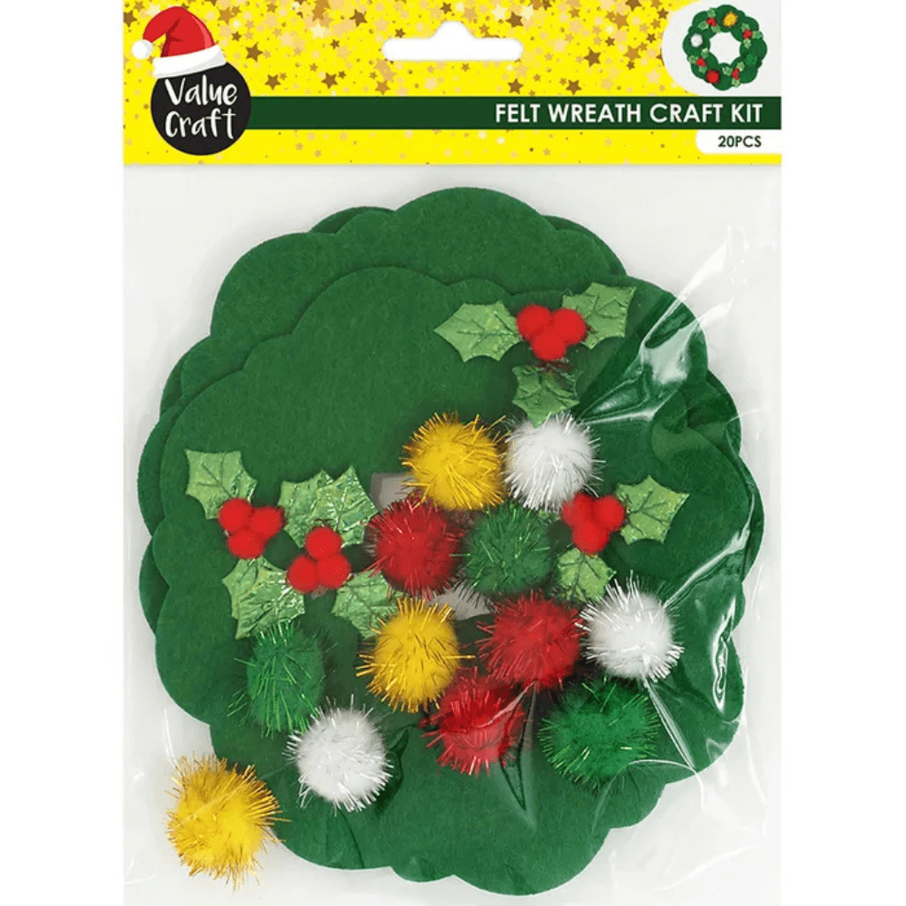 Christmas Felt Wreath Craft Kit