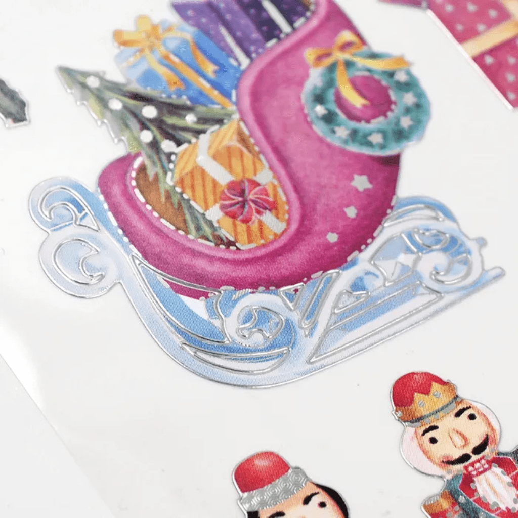 Christmas Foil Stickers - Nutcrackers Mix