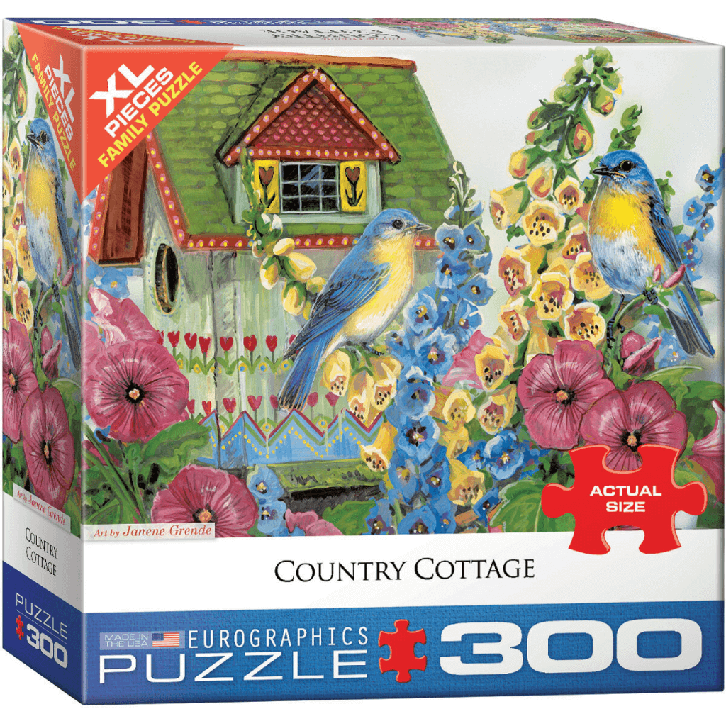 Country Cottage - 300 Extra Large Piece Jigsaw Puzzle