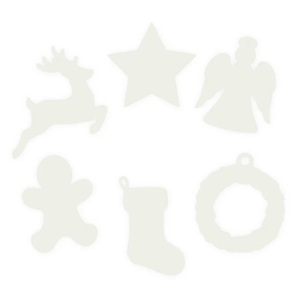 DIY Christmas Shape Card Set