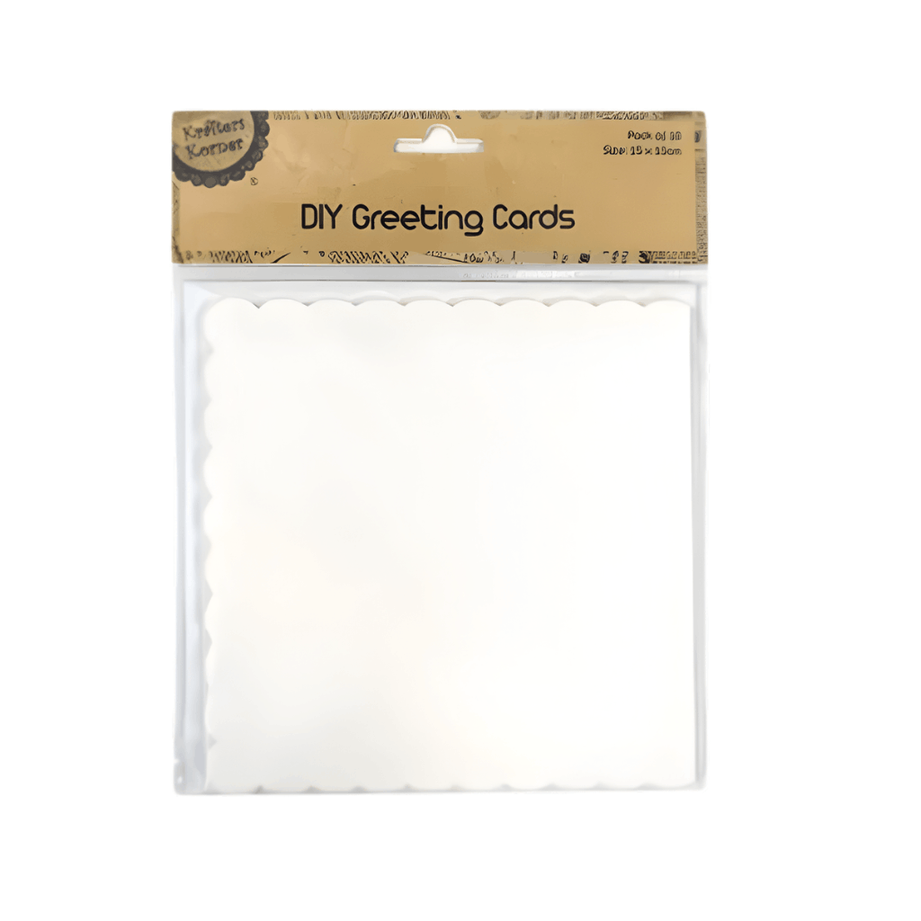 DIY Greeting Cards with Scalloped Edges