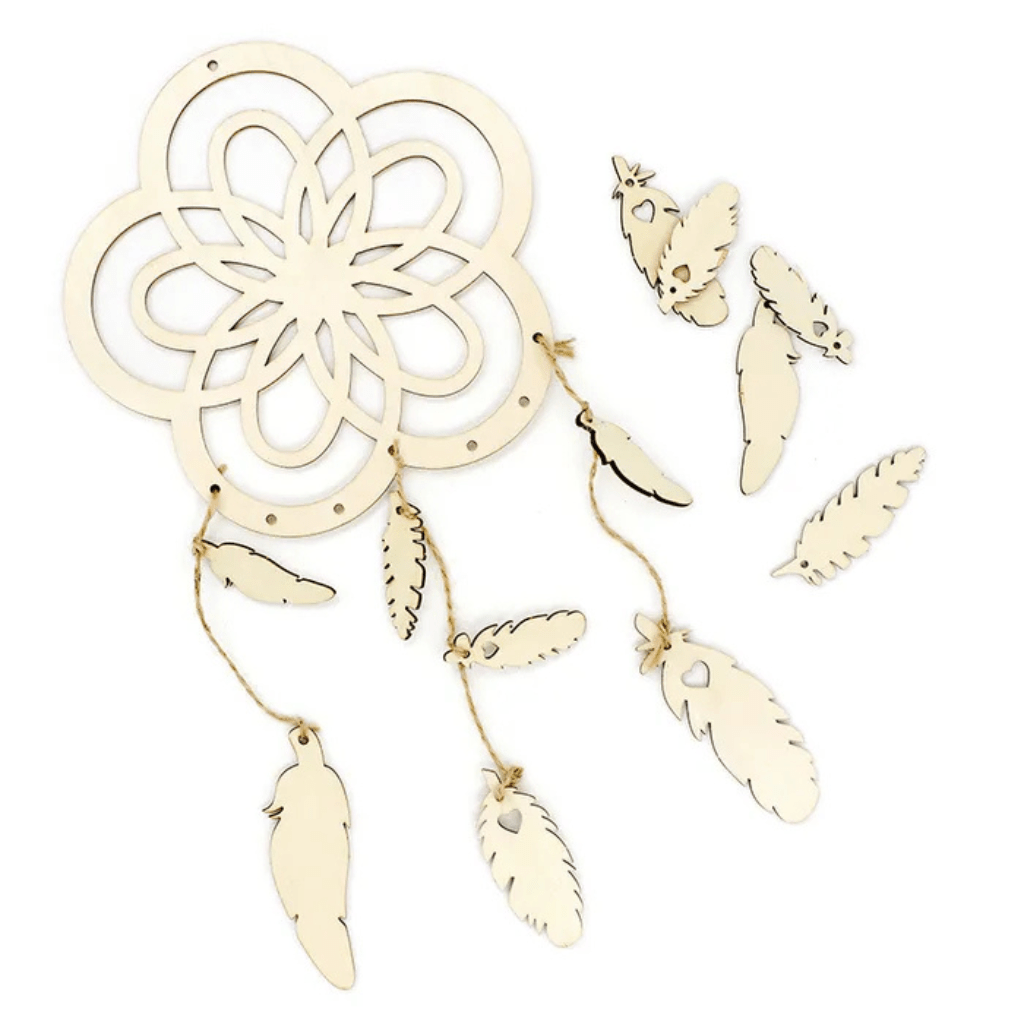 DIY Wood Floral Dreamcatcher Kit