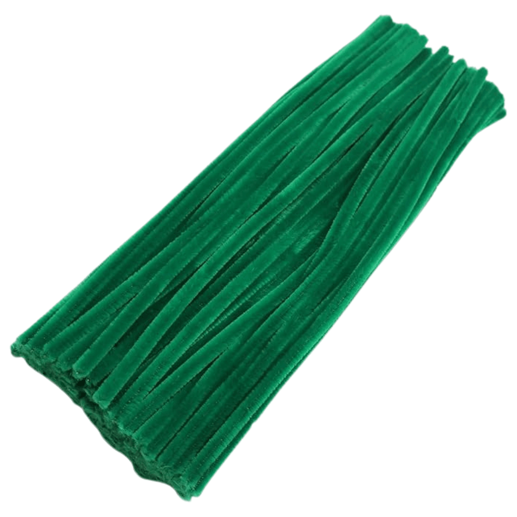 Dark Green Chenille Sticks