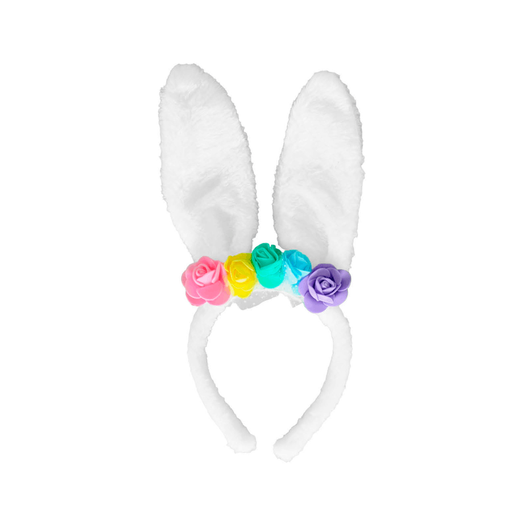 Easter Bunny Headband With Flowers