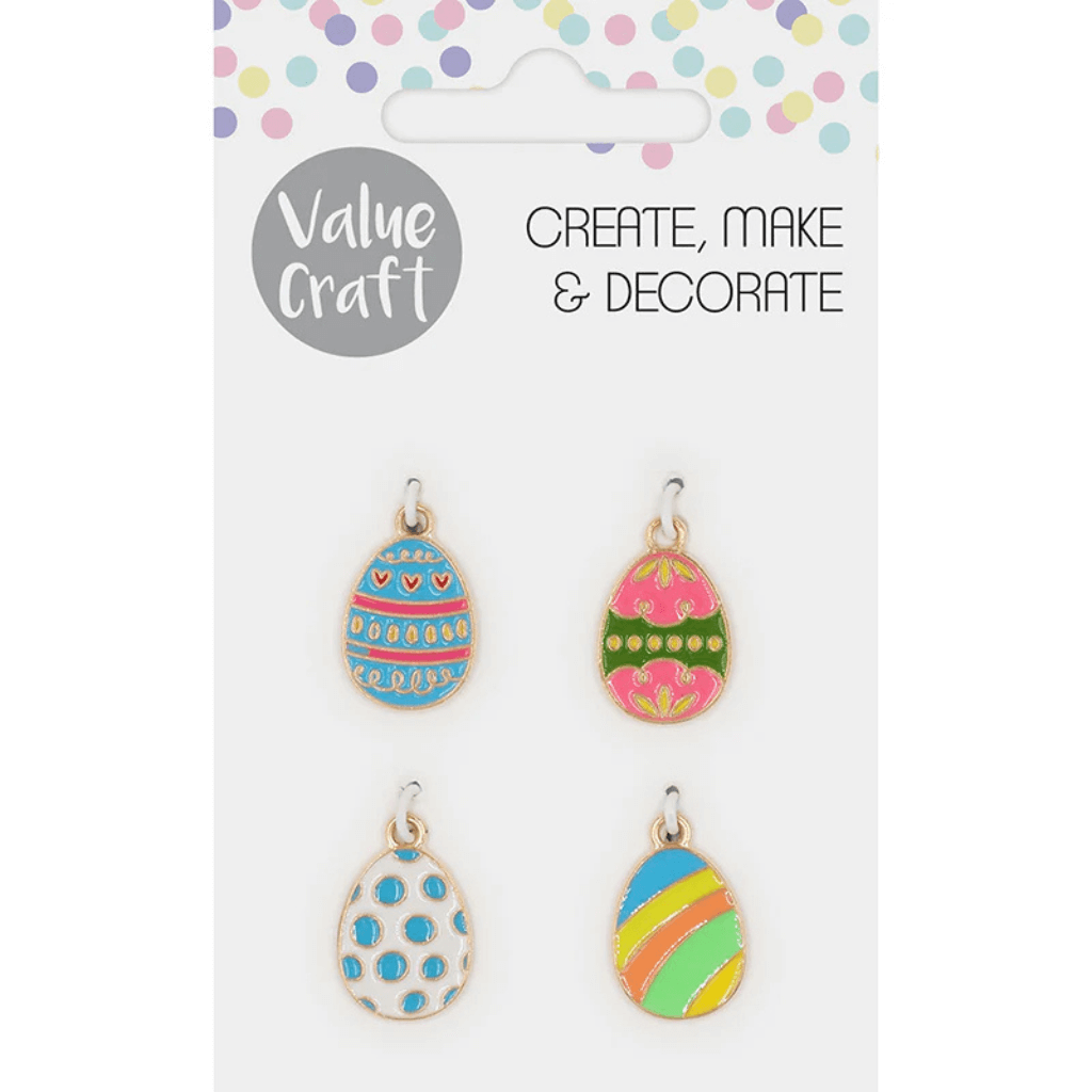Easter Egg Resin Metal Charms