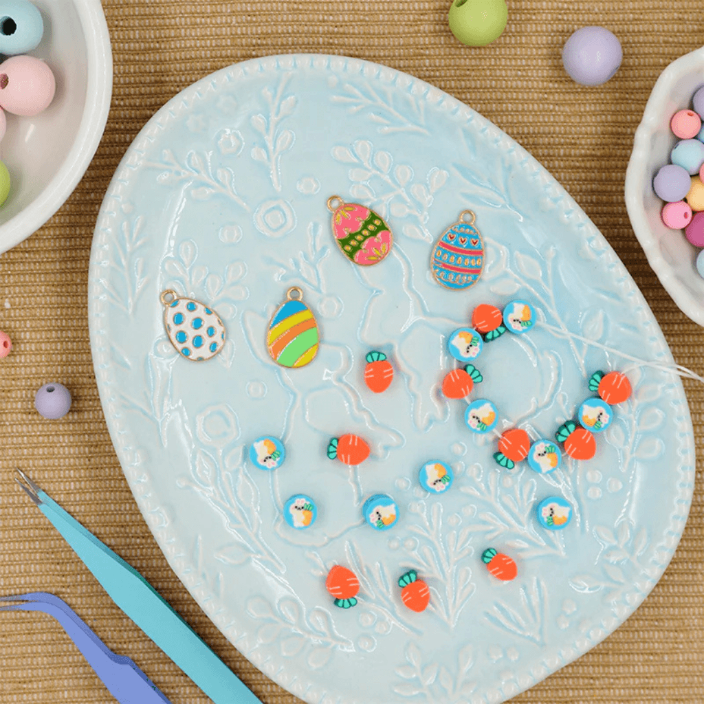 Easter Egg Resin Metal Charms