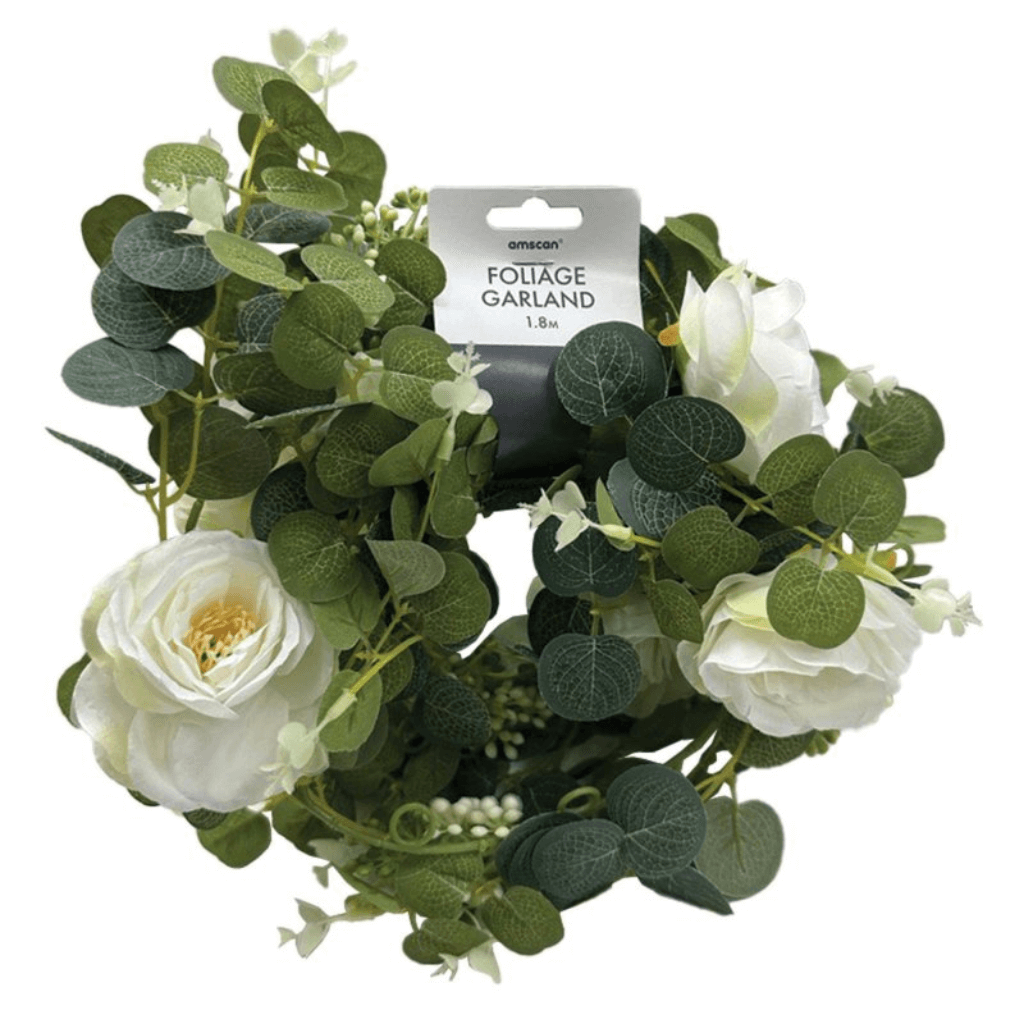 Eucalyptus White Flower Garland