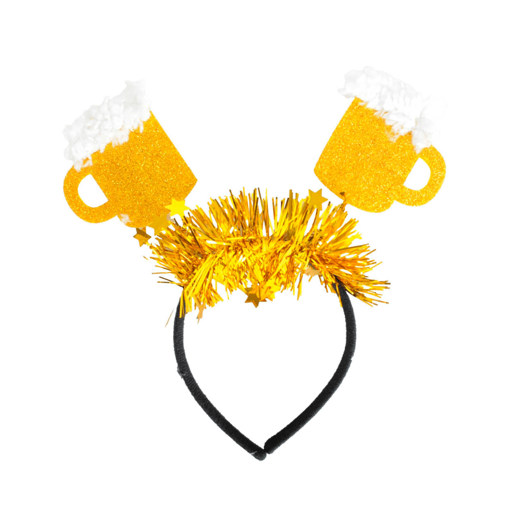 Gold Beer Headband