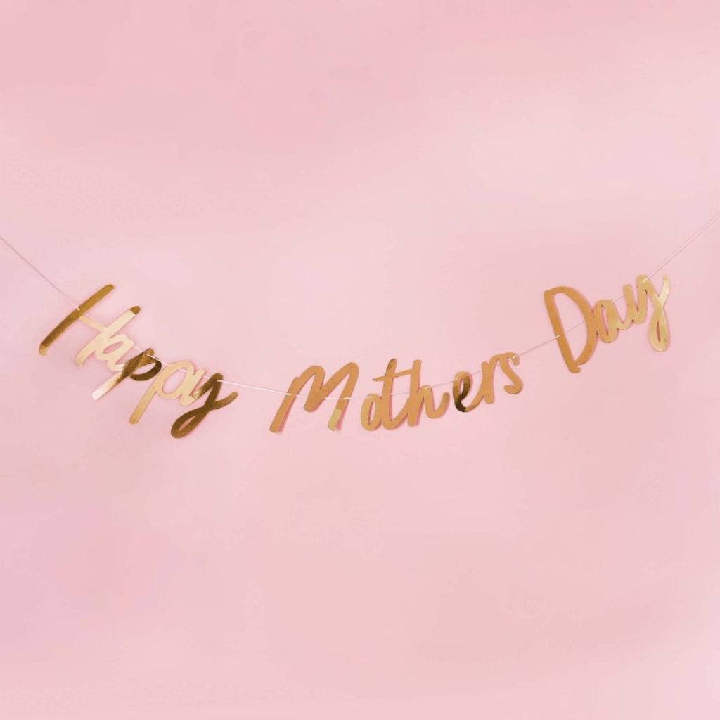 Happy Mother's Day Gold Card Banner 2m