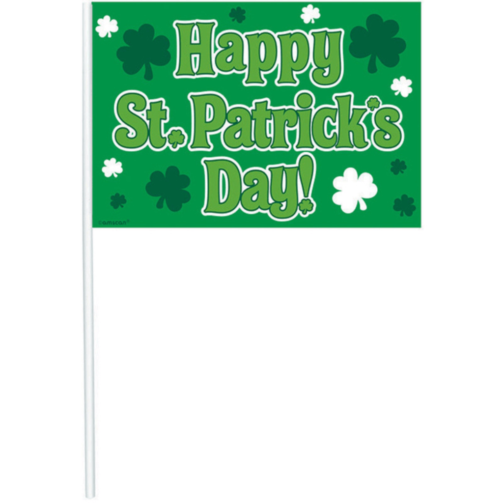 Happy St Patrick&#39;s Day Flags Plastic
