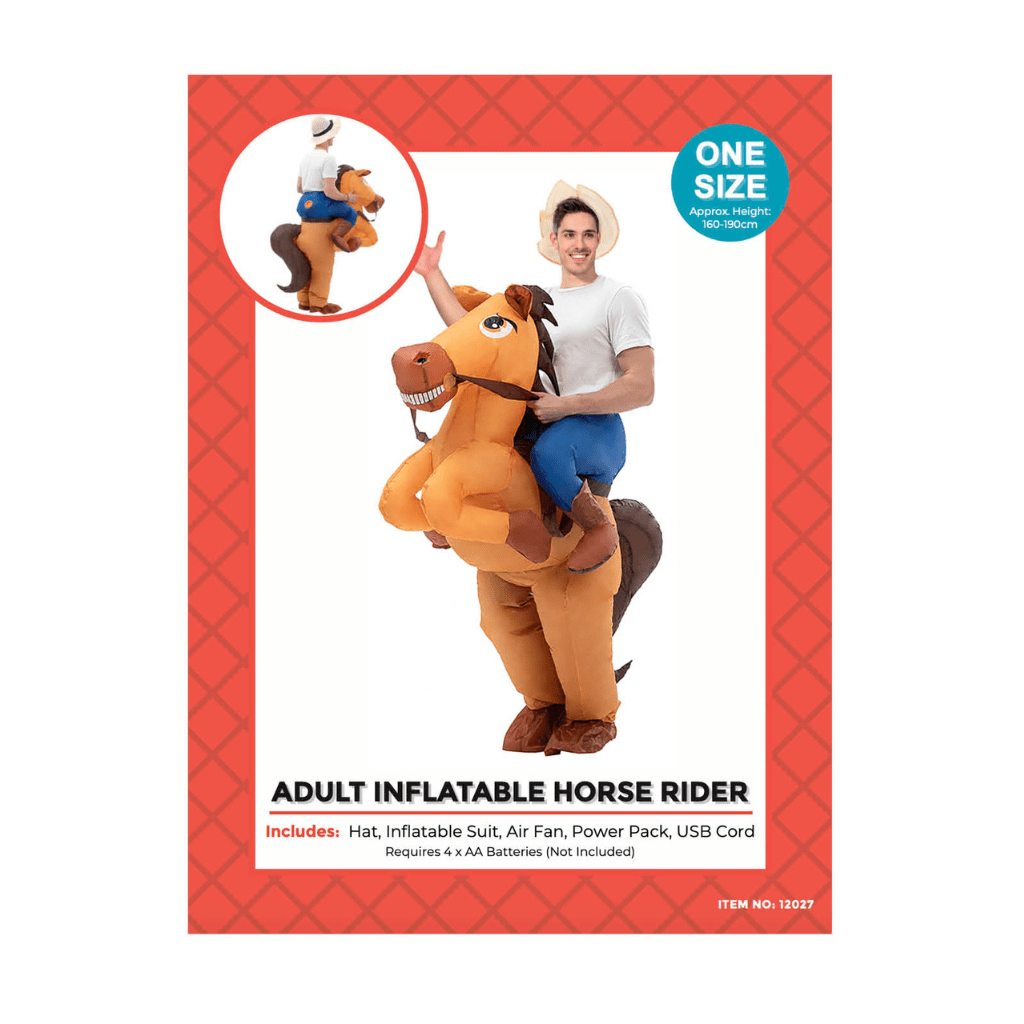 Inflatable Horse Jockey Adult Costume