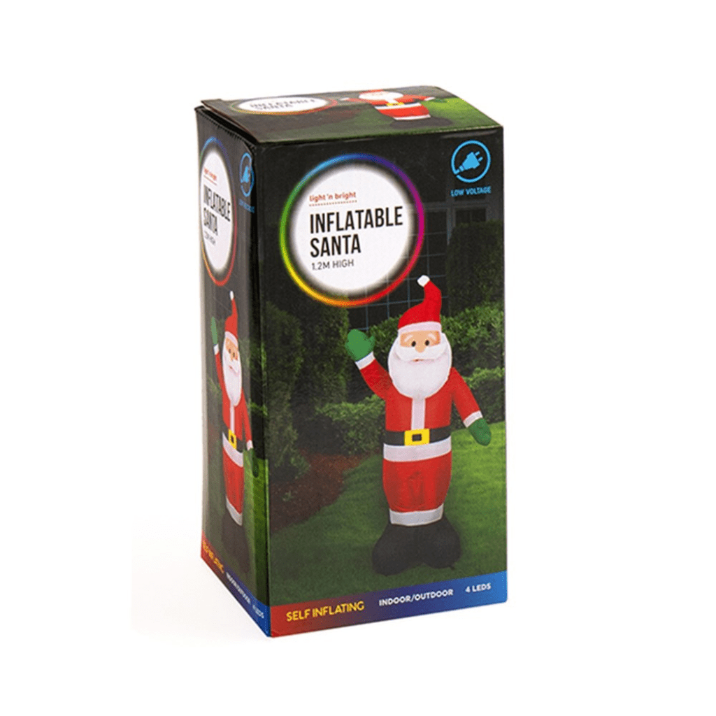 Inflatable Santa with LED Lights