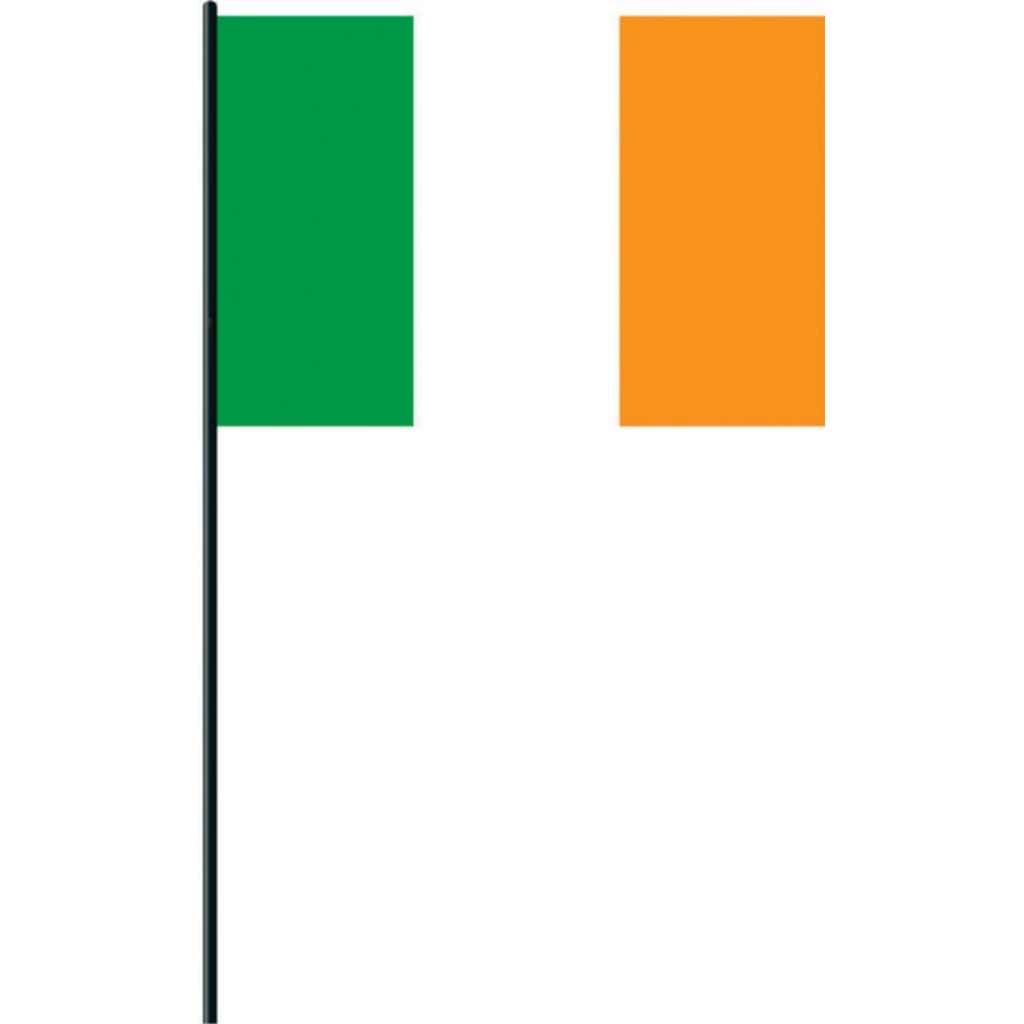 Irish Fabric Flag With Stick