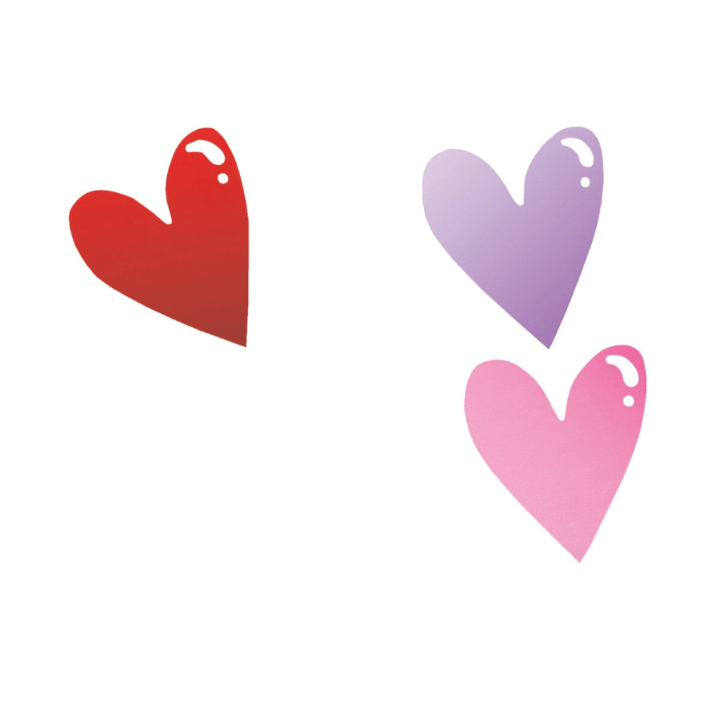 Jumbo Foil Hearts Confetti